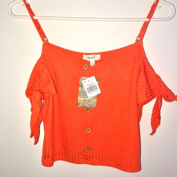 Tie Sleeve Off the Shoulder Crop Top - Picture 2 of 2